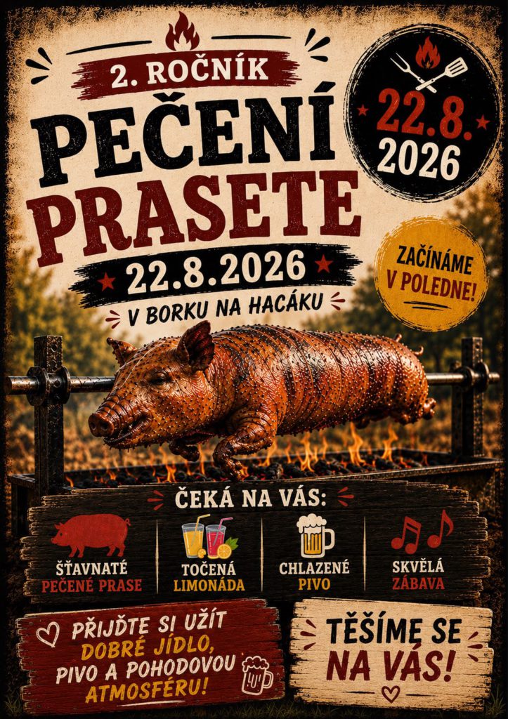 Pozvánka na Pečení prasete